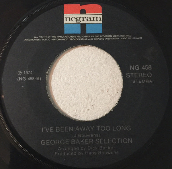 George Baker Selection : Sing A Song Of Love (7", Single, Red)