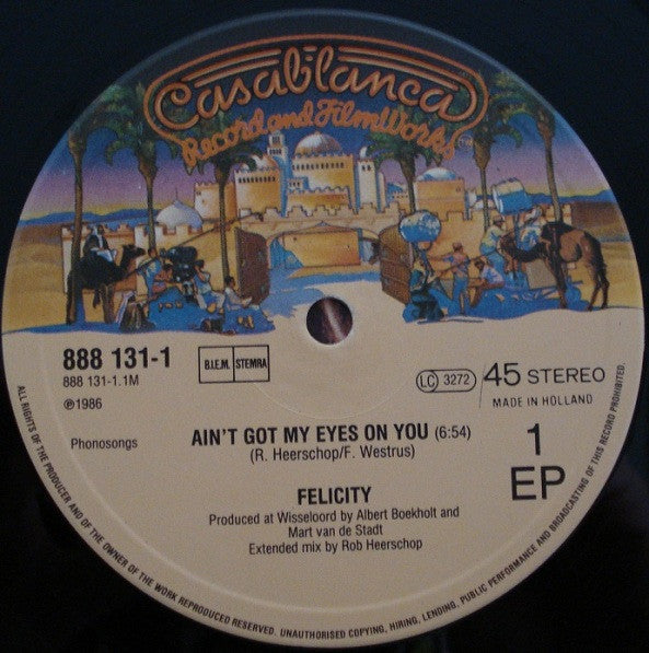 Felicity : Ain't Got My Eyes On You (12", EP)