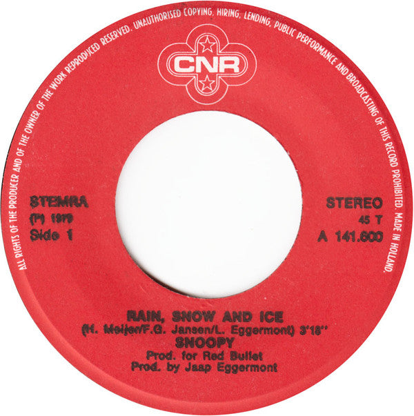 Snoopy (3) : Rain, Snow And Ice (7")