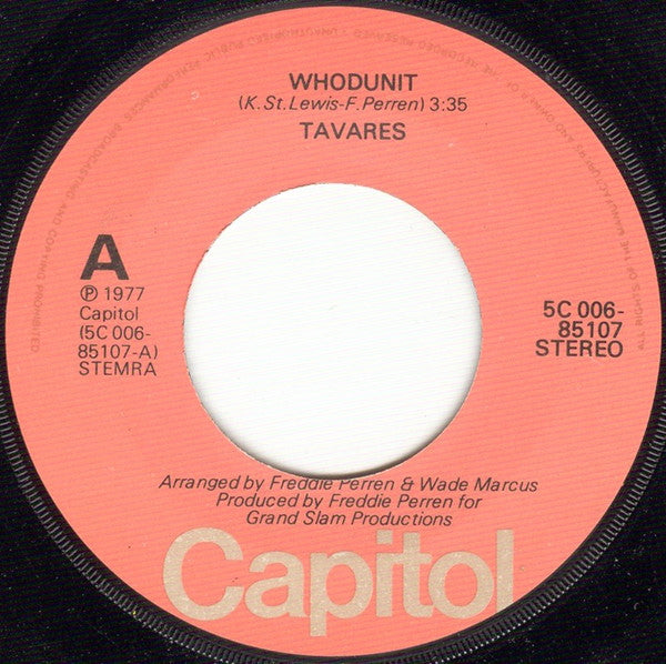 Tavares : Whodunit (7", Single)