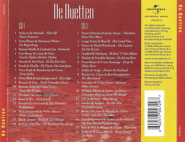 Various : Nieuw Nederlands Peil 2 - De Duetten (2xCD, Comp)