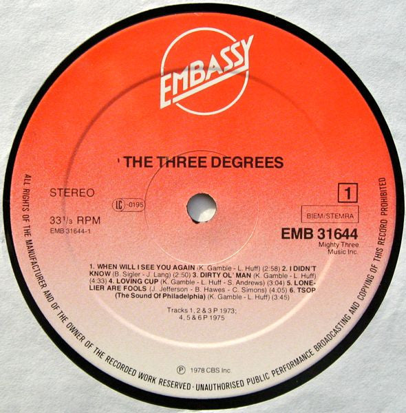 The Three Degrees : The Three Degrees (LP, Comp)