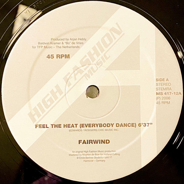 Fairwind : Feel The Heat (12")