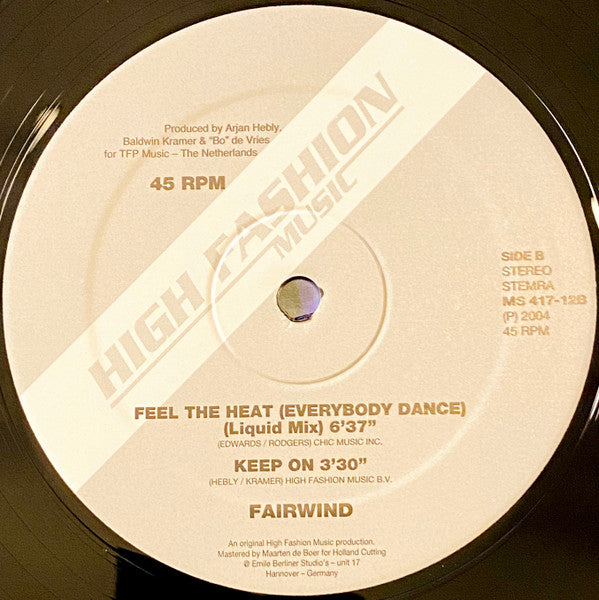 Fairwind : Feel The Heat (12")