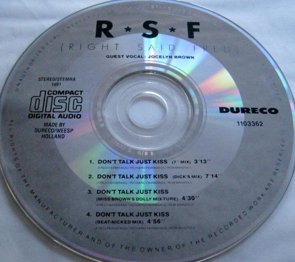 Right Said Fred : Don't Talk Just Kiss (CD, Maxi)