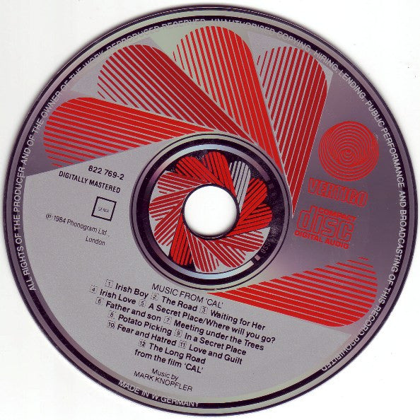 Mark Knopfler : Music By Mark Knopfler From The Film Cal (CD, Album, RP)