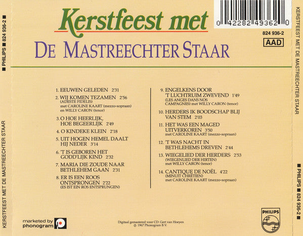 De Mastreechter Staar : Kerstfeest Met De Mastreechter Staar (CD, Album, RE, RM)
