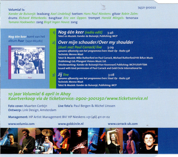 Volumia! : Nog Één Keer (CD, Single)