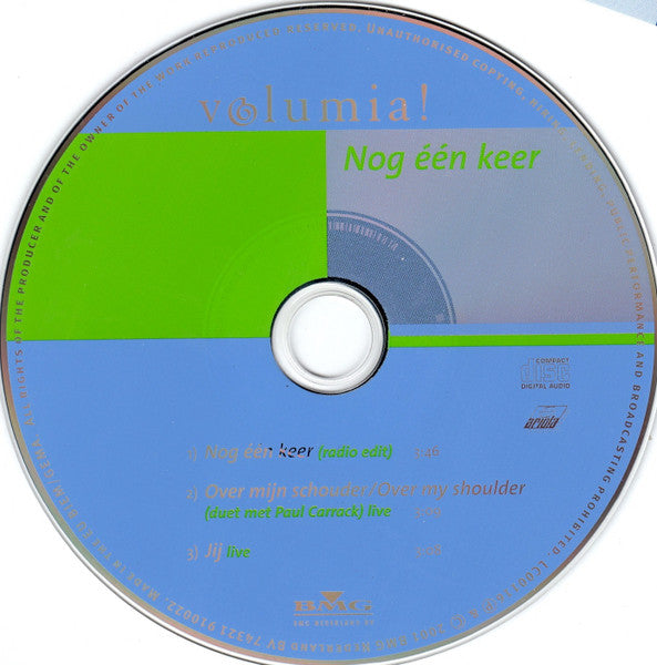 Volumia! : Nog Één Keer (CD, Single)