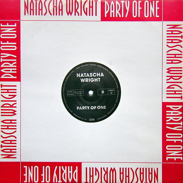 Natascha Wright : Party Of One (12")