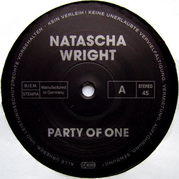 Natascha Wright : Party Of One (12")