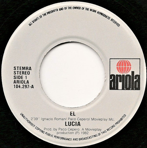 Lucía : 'El' (7", Single)