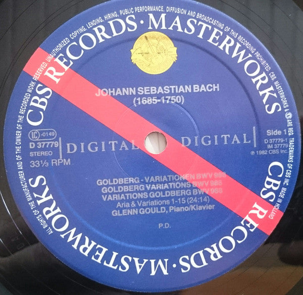 Johann Sebastian Bach - Glenn Gould : The Goldberg Variations (LP, Album, Gat)