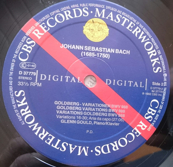 Johann Sebastian Bach - Glenn Gould : The Goldberg Variations (LP, Album, Gat)