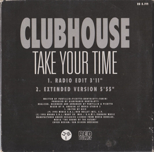 Club House : Take Your Time (CD, Single)