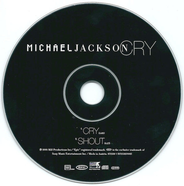 Michael Jackson : Cry (CD, Single, Car)