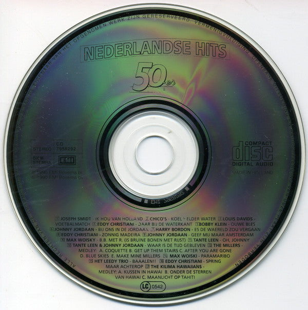 Various : Nederlandse Hits 50-er Jaren (CD, Comp)