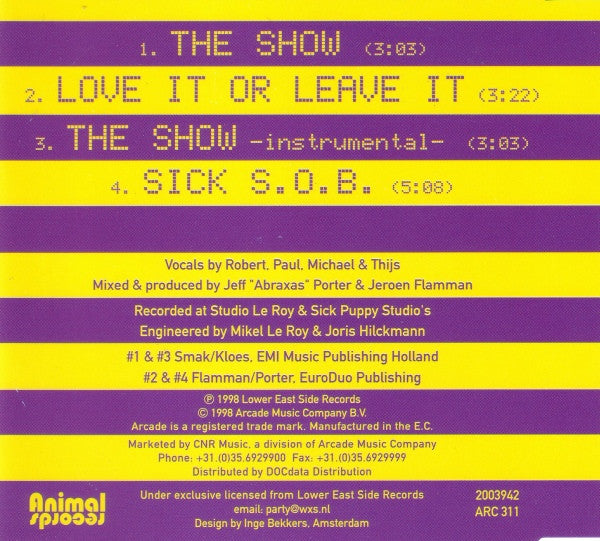 Party Animals : The Show (CD, Maxi)