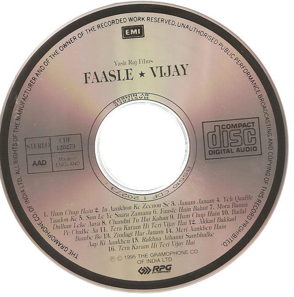 Shiv Hari : Faasle / Vijay (CD, Comp)