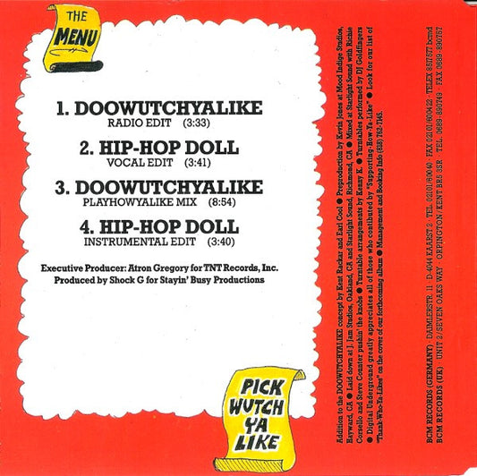 Digital Underground : Doowutchyalike / Hip-Hop Doll (CD, Maxi)