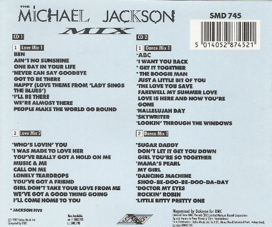 Michael Jackson / The Jackson 5 : The Michael Jackson Mix (2xCD, Comp, Mixed)