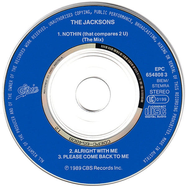 The Jacksons : Nothin (That Compares 2 U) (CD, Mini, Maxi)