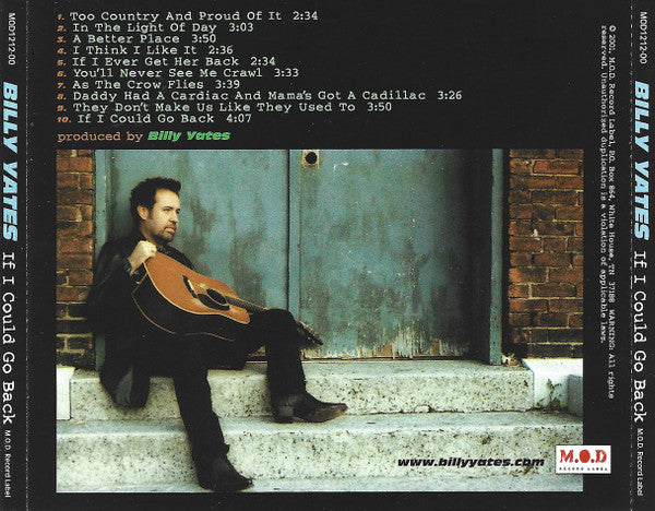 Billy Yates : If I Could Go Back (CD, Album)