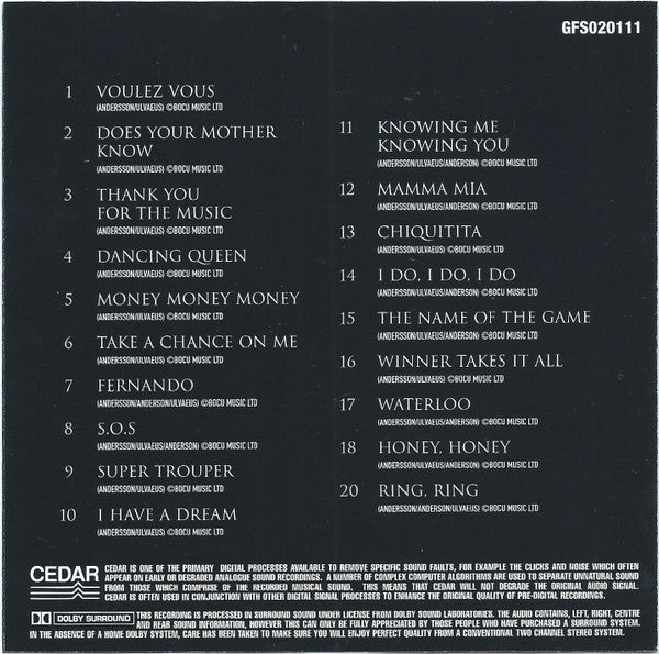 Studio 99 : Classic Collection Presents A Tribute To Abba Volume One (CD, Album)