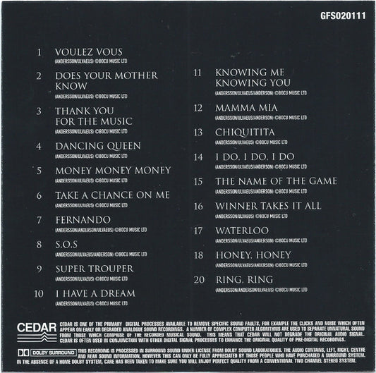 Studio 99 : Classic Collection Presents A Tribute To Abba Volume One (CD, Album)
