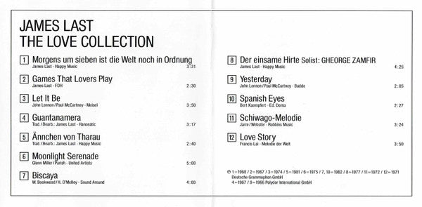 James Last : The Love Collection (CD, Comp)