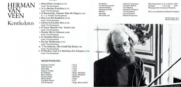 Herman van Veen : Kerstliederen (CD, Album, RE, Yel)