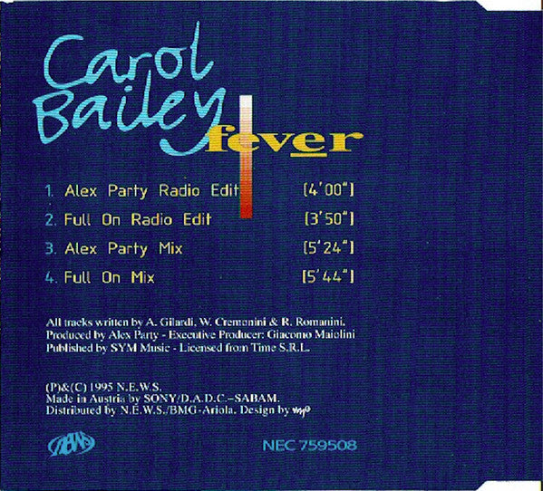 Carol Bailey : Fever (CD, Maxi)