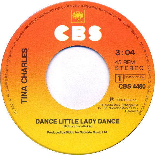 Tina Charles : Dance Little Lady Dance (7", Single)