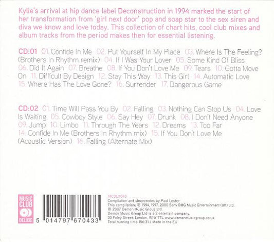 Kylie Minogue : Confide In Me (The Irresistible Kylie) (2xCD, Comp)