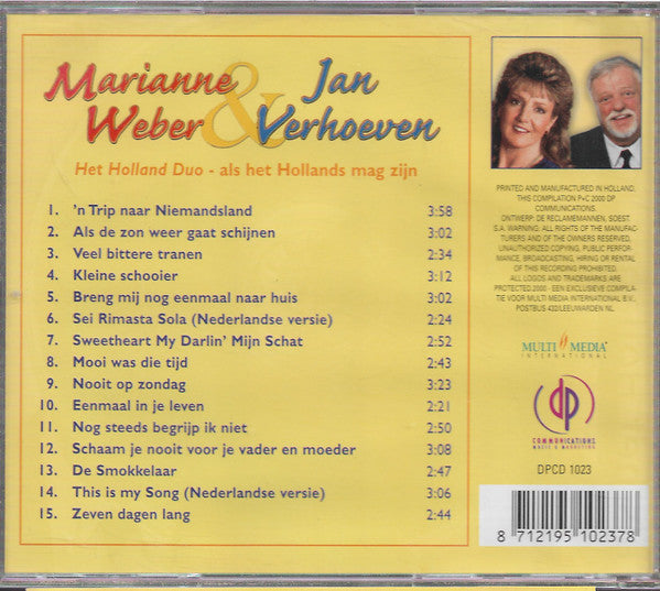 Marianne Weber & Jan Verhoeven / Het Holland Duo : Als Het Hollands Mag Zijn (CD, Album, RE)