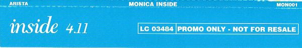 Monica : Inside (CD, Single, Promo)