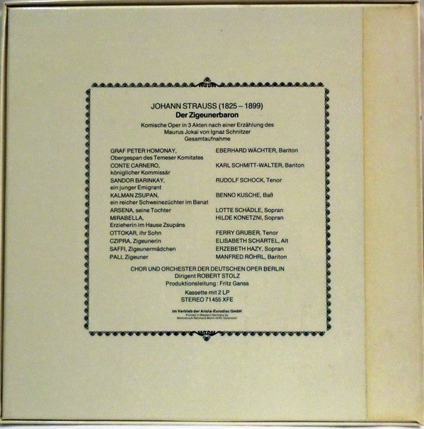 Johann Strauss Jr., Robert Stolz : Der Zigeunerbaron (2xLP, Album + Box)