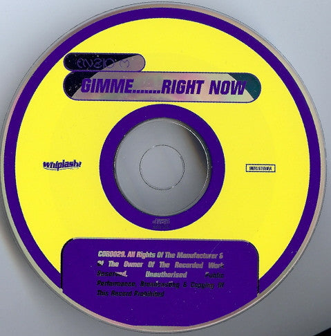 Enzio M. : Gimme....... Right Now (CD, Maxi)