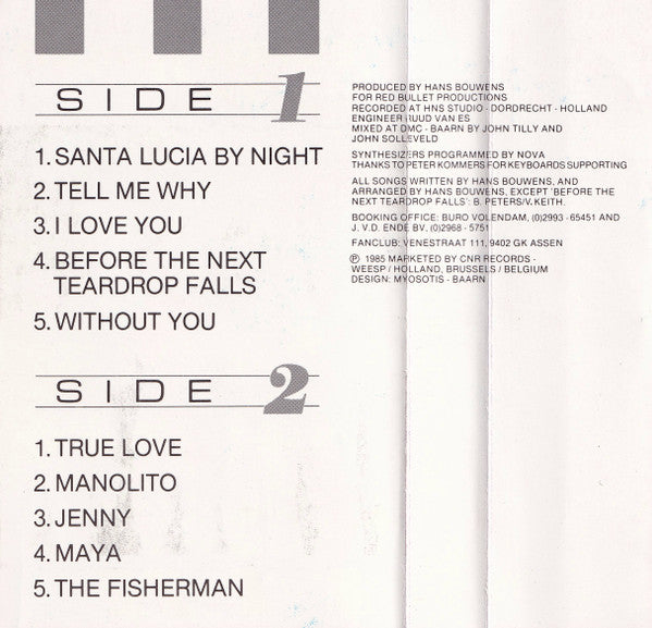 George Baker Selection : Santa Lucia By Night (Cass, Album)