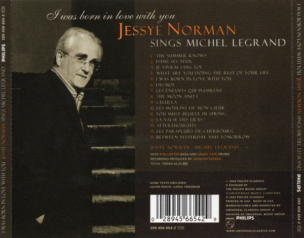 Jessye Norman : I Was Born In Love With You (Jessye Norman Sings Michel Legrand) (CD, Album)