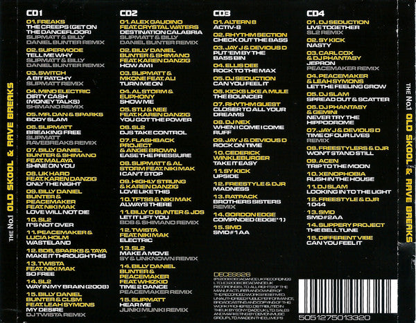Various : The No.1 Old Skool & Rave Breaks Album (4xCD, Album, Comp)