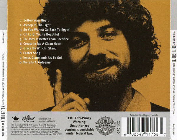 Keith Green (2) : The Best Of Keith Green (CD, Comp)