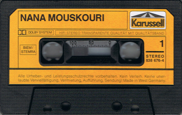 Nana Mouskouri : Nana Mouskouri (Cass, Comp)