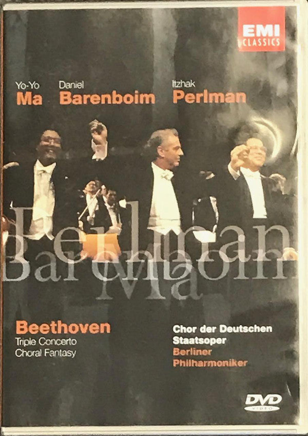 Ludwig van Beethoven, Itzhak Perlman, Yo-Yo Ma, Daniel Barenboim : Triple Concerto, Choral Fantasy  (DVD, NTSC)