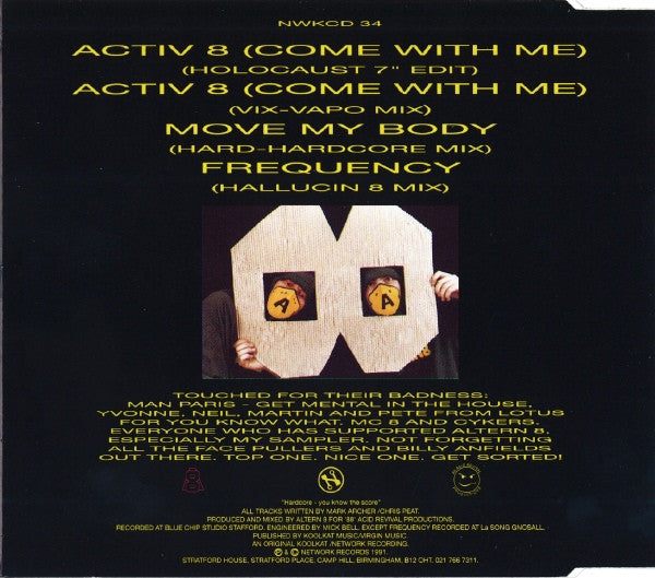 Altern 8 : Activ 8 (Come With Me) (CD, Single)
