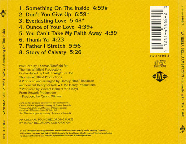 Vanessa Bell Armstrong : Something On The Inside (CD, Album)