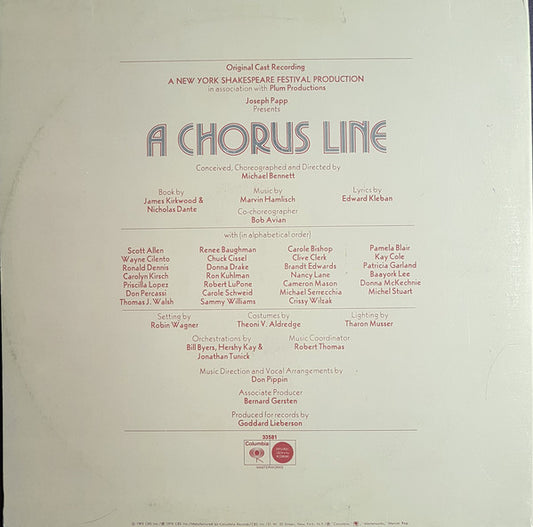 Various : A Chorus Line - Original Cast Recording (LP, Album, Pit)