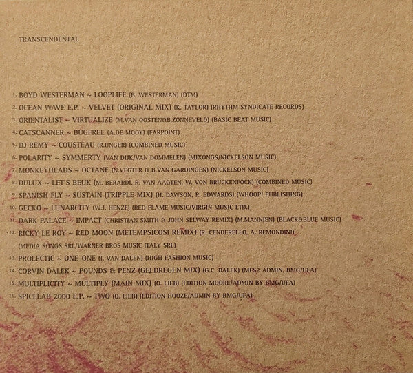 Various : Lost Treasures ~ Transcendental (CD, Comp, Mixed)