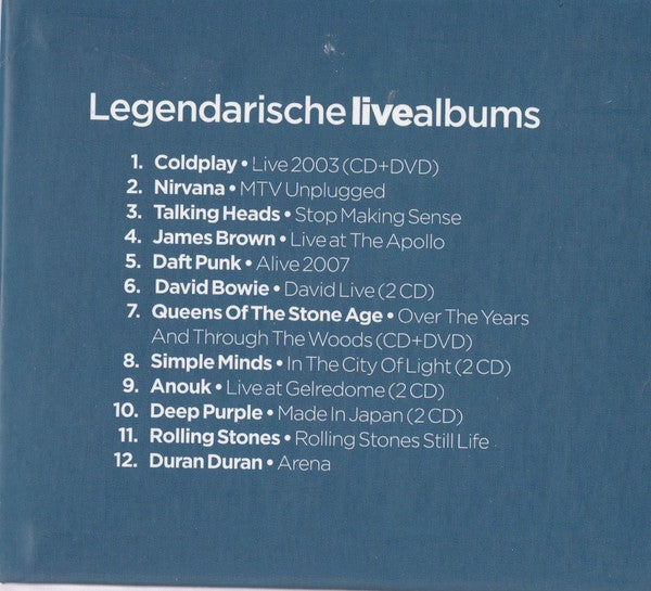 Various : Legendarische Livealbums (Box, Comp, S/Edition + 16xCD + 2xDVD)