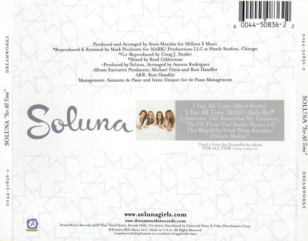 Soluna : For All Time (CD, Single)